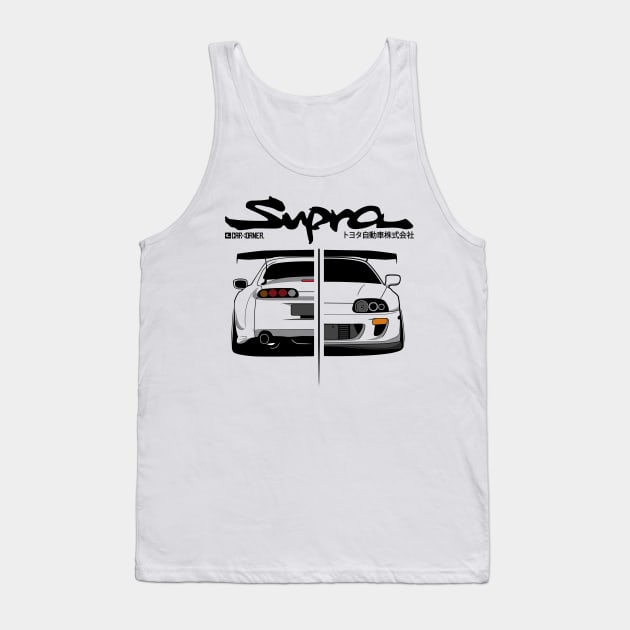 JDM - Supra MK4 - CarCorner Tank Top by CarCorner - Automotive Artwork